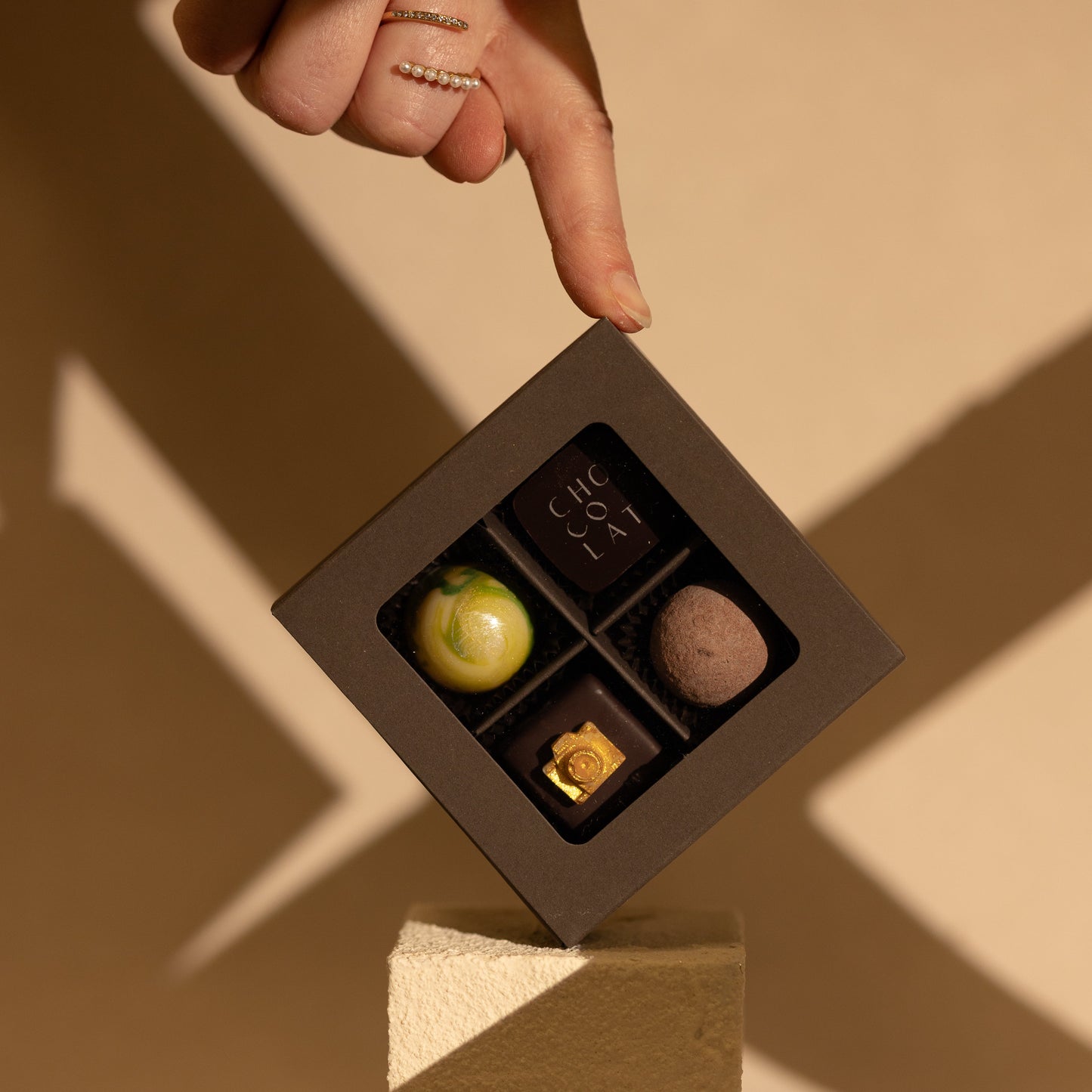 Vier gewinnt – Das 4er Pralinenabo